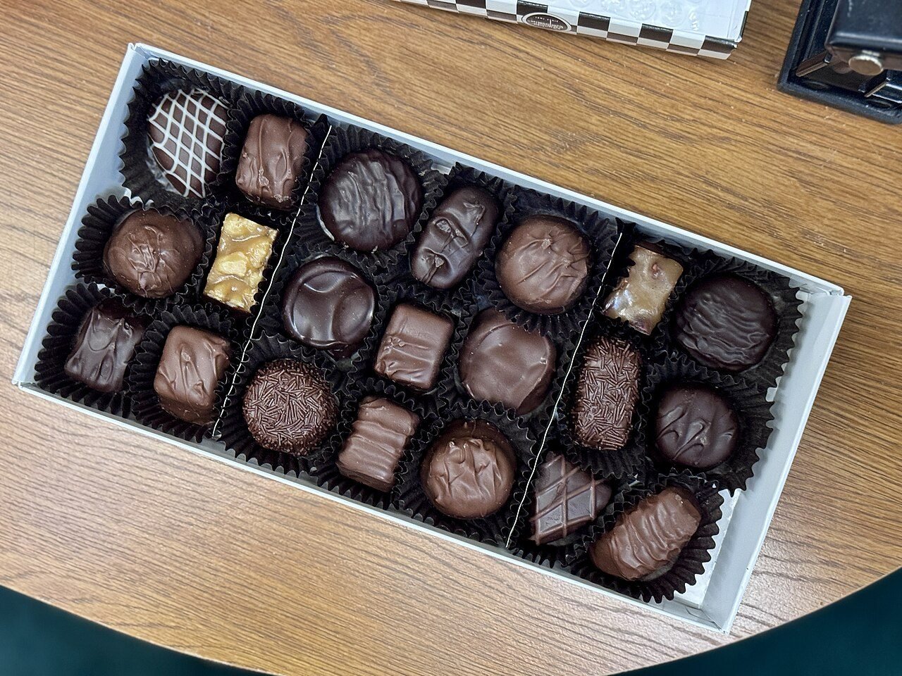 Box of assorted chocolates